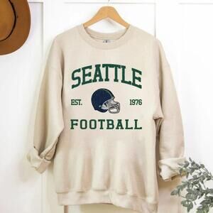 Seattle Seahawks 1976 Football Sweatshirt Unisex Seattle Crewneck